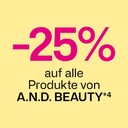 -25% auf alle Produkte von A.N.D. Beauty